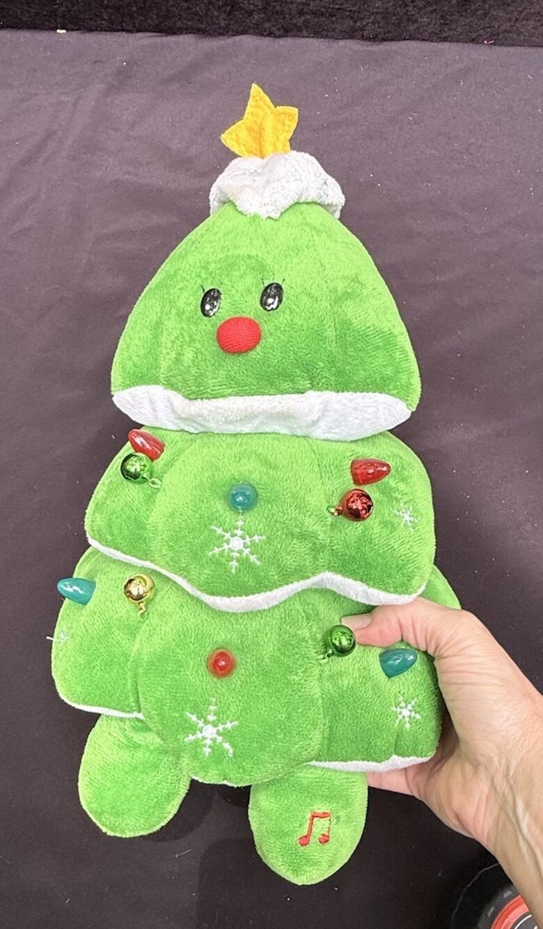 ROCKIN' AROUND THE CHRISTMAS TREE Sound N Light Animated Singing Plush Works!